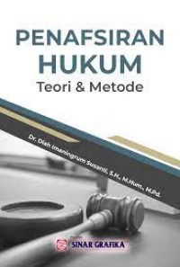 Image of Penafsiran hukum : teori dan metode