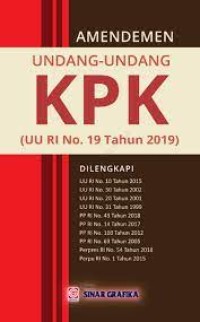 Image of Amandemen Undang-Undang KPK UU RI No. 19 tahun 2019