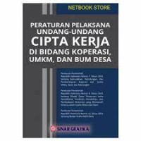 Image of Peraturan pelaksanaan Undang-Undang Cipta Kerja di bidang koperasi, UMKM, dan BUM desa