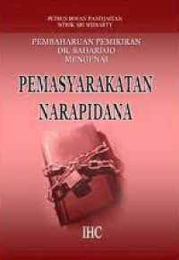 Image of Pembaharuan pemikiran DR. sahardjo mengenai pemasyarakatan narapidana
