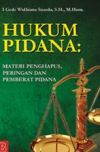 Image of Hukum Pidana Materi Penghapus Peringan dan Pemberat Pidana