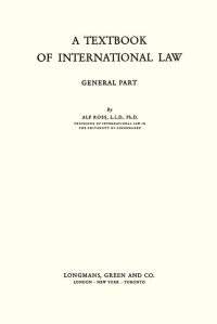 Image of A Textbook Of International Law