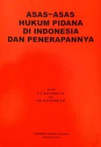 Image of Asas-asas hukum pidana di Indonesia dan penerapannya