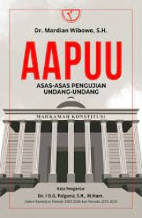 Image of AAPUU : asas-asas pengujian Undang-Undang