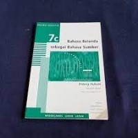 Image of Bahasa belanda sebagai bahasa sumber