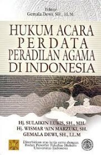 Image of Hukum acara perdata peradilan agama di indonesia