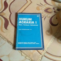 Image of Hukum agraria 1 buku panduan mahasiswa
