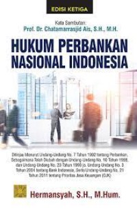 Image of Hukum perbankan nasional indonesia