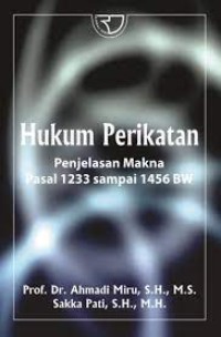 Image of Hukum perikatan : penjelasan makna pasal 1233 sampai 1456 BW