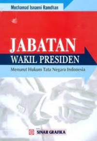 Image of Jabatan wakil presiden : menurut hukum tata negara