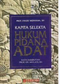 Image of Kapita selekta hukum pidana adat