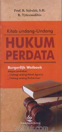 Image of Kitab undang-undang hukum perdata : Burgelijk Wetboek