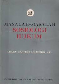 Image of Masalah-masalah sosiologi hukum