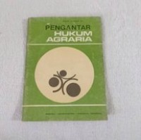 Image of Pengantar hukum agraria