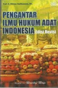 Image of Pengantar ilmu hukum adat indonesia