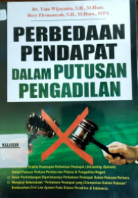 Image of Perbedaan pendapat dalam putusan pengadilan
