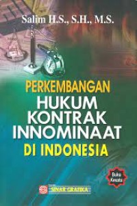 Image of Perkembangan hukum kontrak innominaat di indonesia