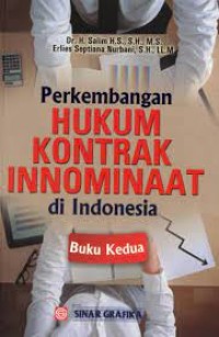 Image of Perkembangan hukum kontrak innominat di Indonesia