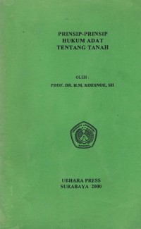 Image of Prinsip-prinsip hukum adat tentang tanah