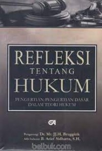 Image of Refleksi tentang hukum : pengertian-pengertian dasar dalam teori hukum