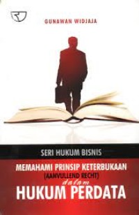 Image of Seri hukum memahami prinsip keterbukaaan hukum perdata
