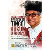 Image of Transformasi pendidikan tinggi hukum di indonesia
