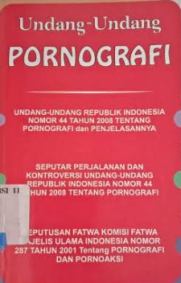 Image of Undang undang pornografi