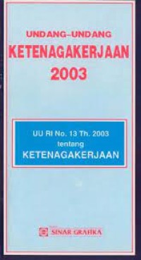 Image of Undang-undang ketenagakerjaan 2003
