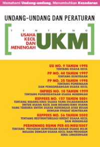 Image of Undang-undang dan peraturan tentang UKM