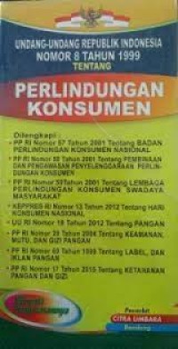 Image of Undang-undang RI no. 8 tahun 1999