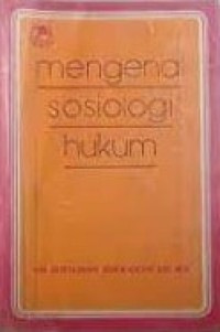 Image of Mengenal sosiologi hukum